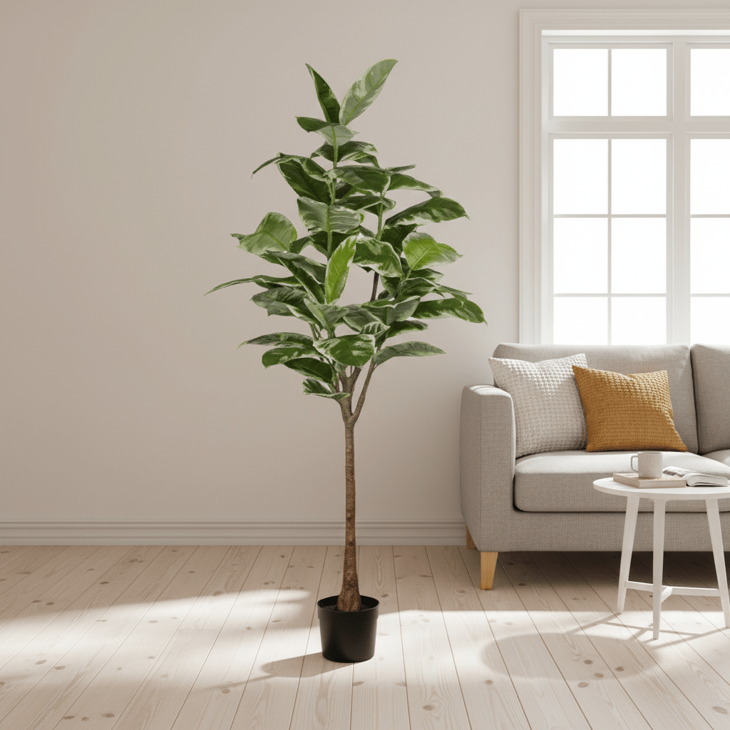 Kunstig Fikus Elastica 190 cm i potte fra Mr. Plant