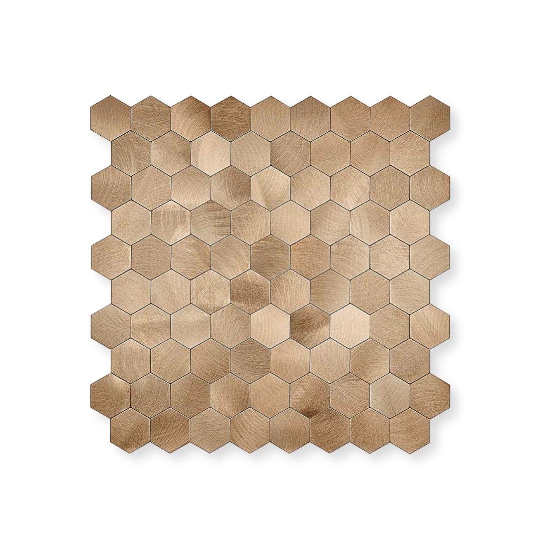 Vareprøve: Børstet kobber veggfliser