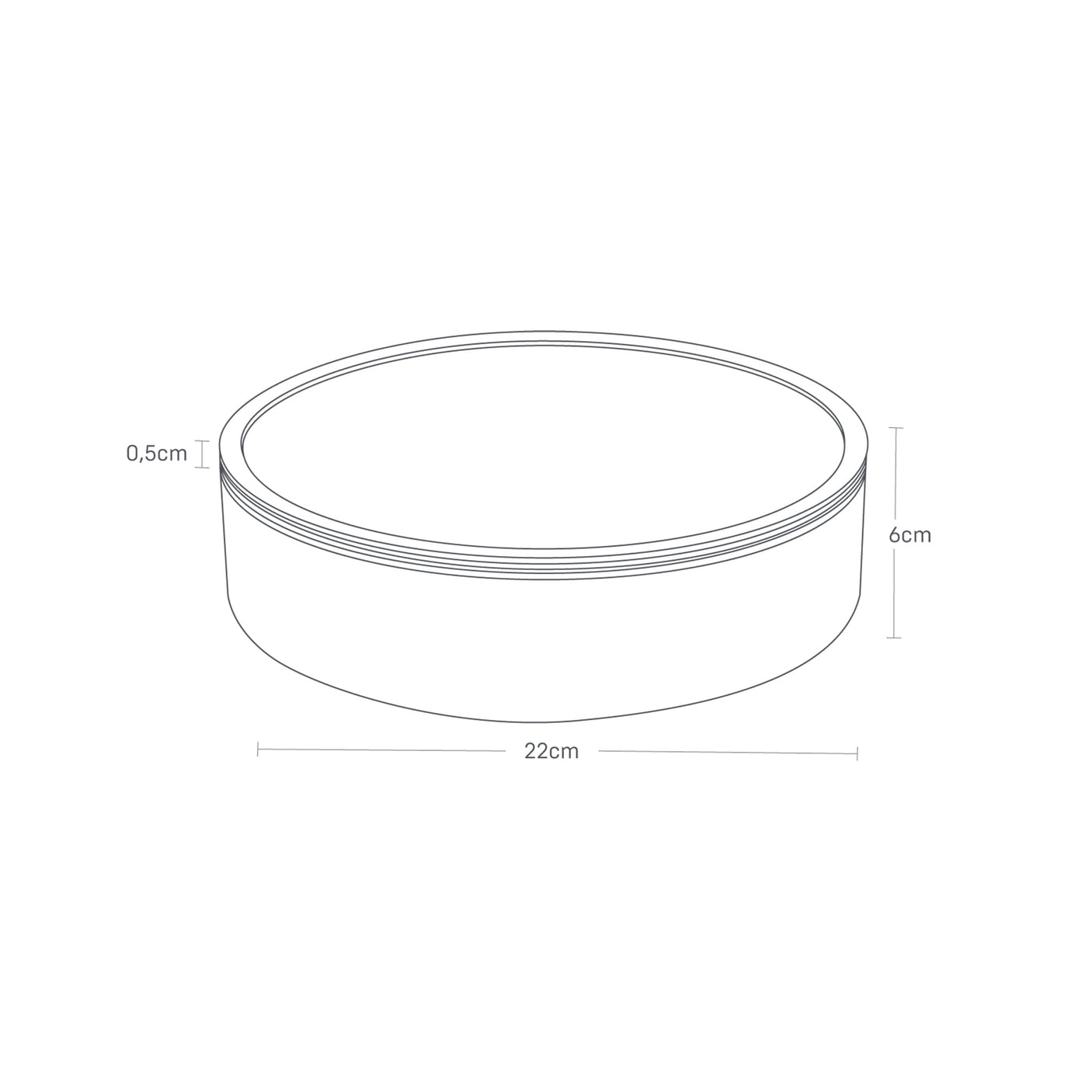 Rund oppbevaringsboks til godteri, leker og sysaker med stablebar design