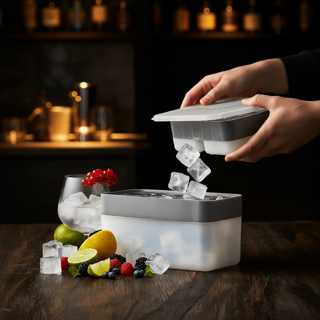 Isbitform med oppbevaring og lokk stor - Lindas Dekor