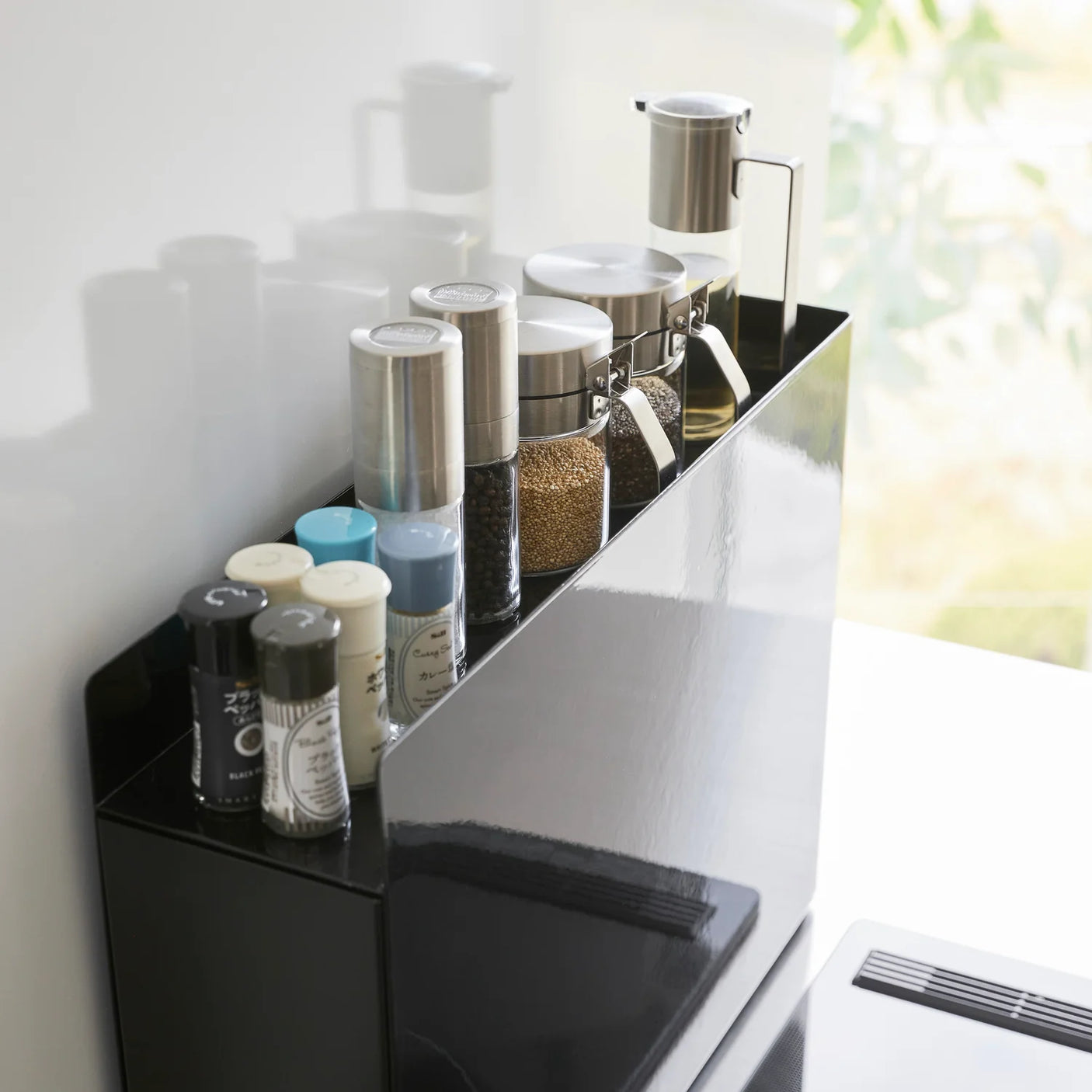 mal krydderhylle, krydder organizer kjøkken