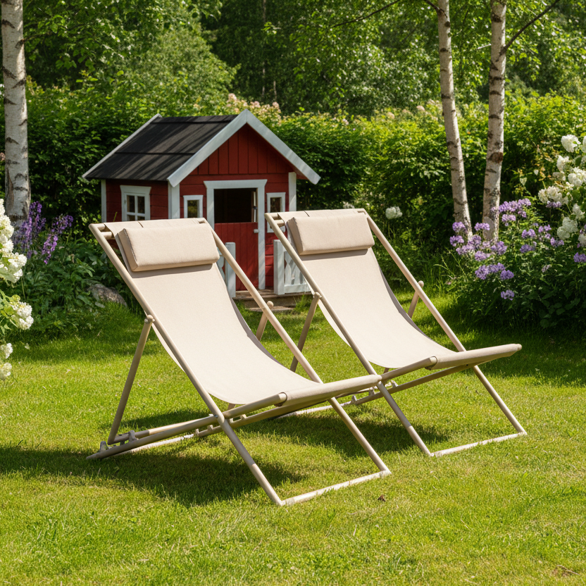 To strandstolene ved dukkestua