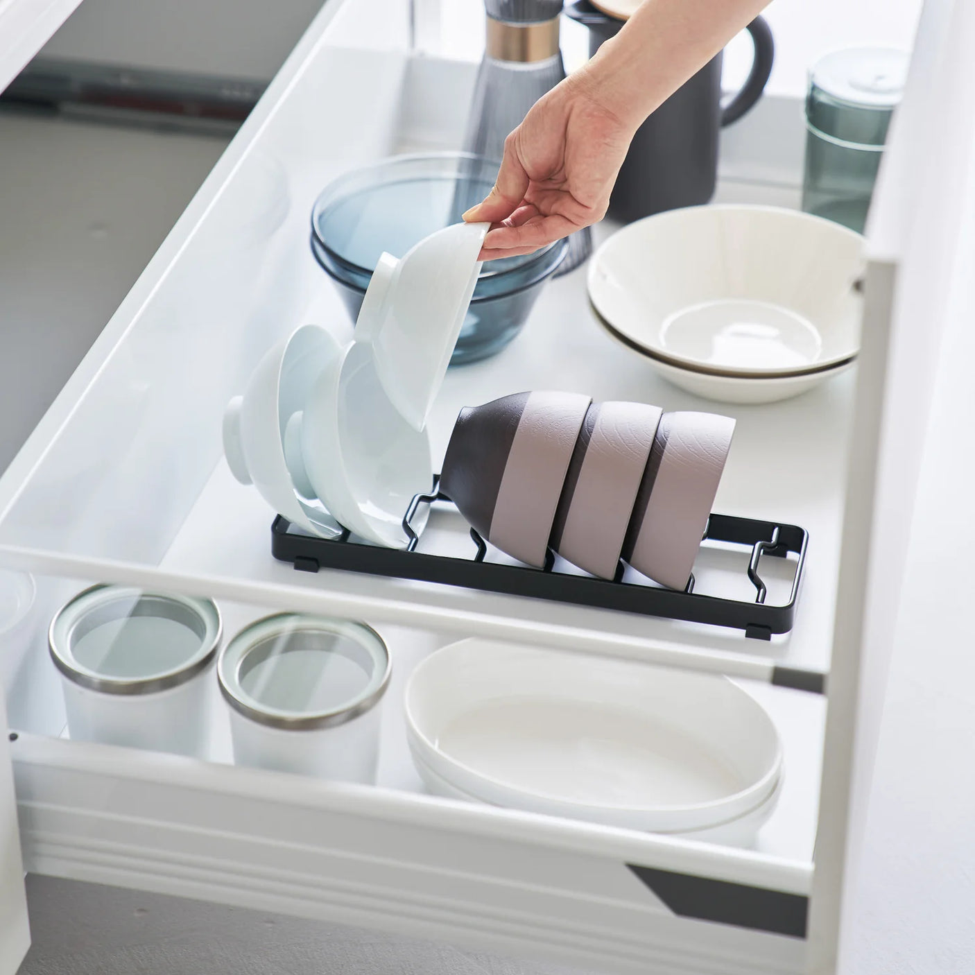 skålstativ liten, oppbevaring til små skåler, skålholder kjøkken,