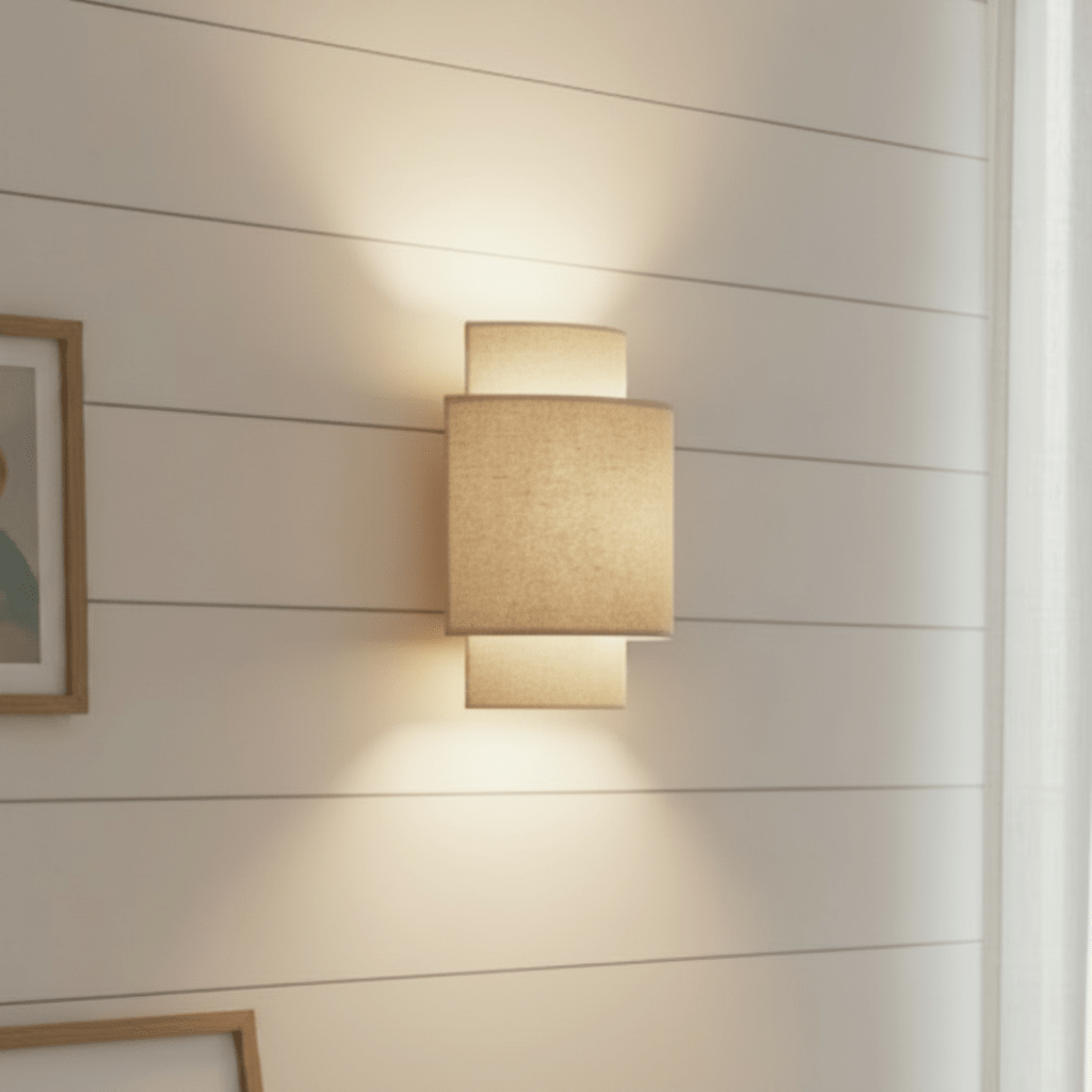 Vägglampa Nahel – vardagsrum, inga kablar