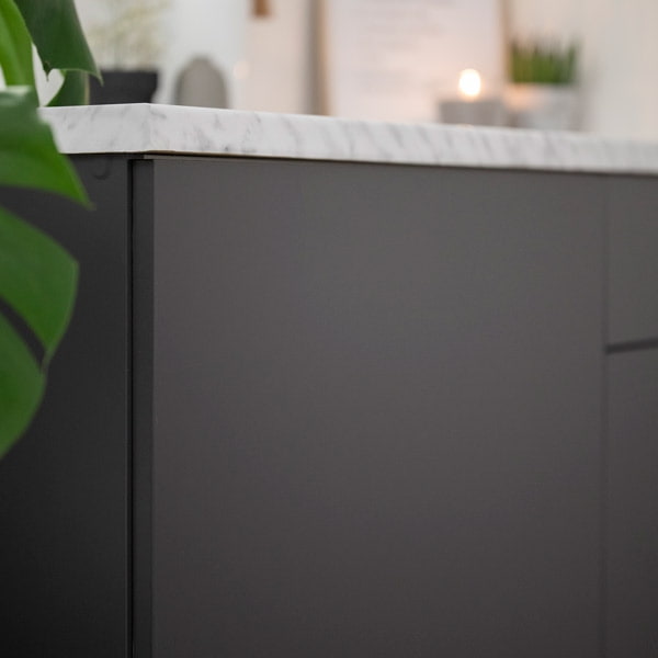 Uni matt antrasitt varm grå kontaktplast