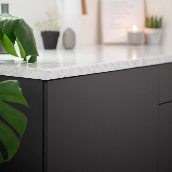 Uni matt antrasitt varm grå kontaktplast