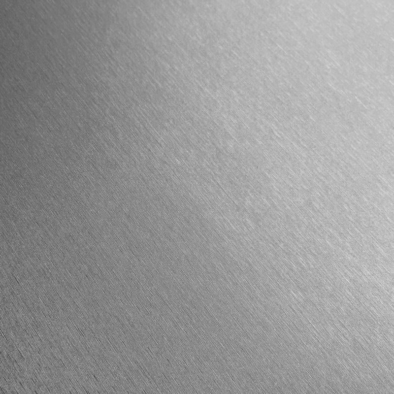 Børstet aluminium kontaktplast – selvklebende metallfolie med realistisk stålstruktur