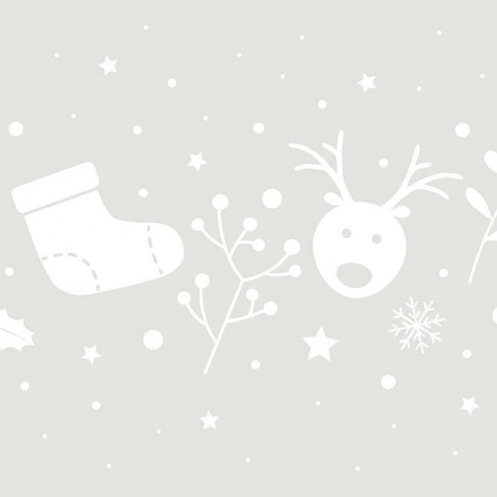 Frostet vindusfolie med reinsdyr og snøkrystaller i vinterlys