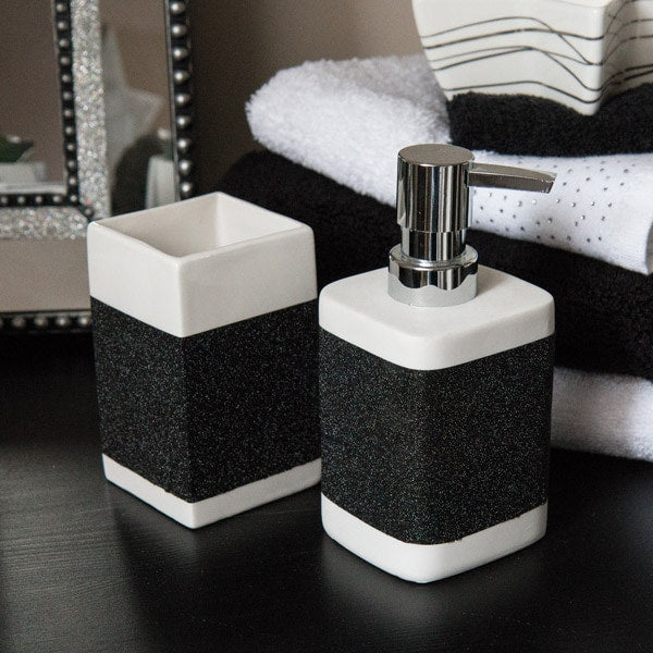 Glitter sort kontaktplast 67,5 cm x 2 meter