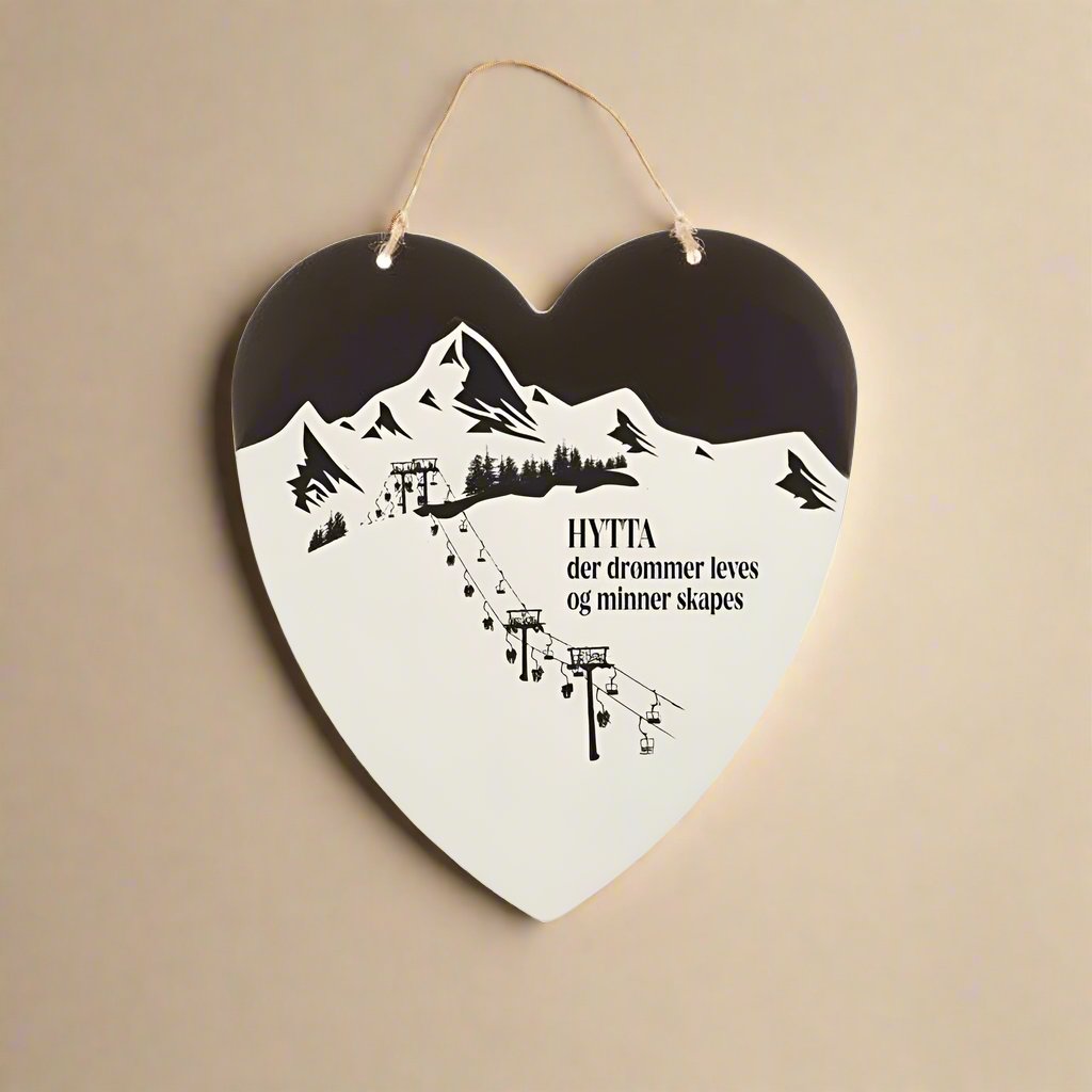 Skilt hjerte, hytta