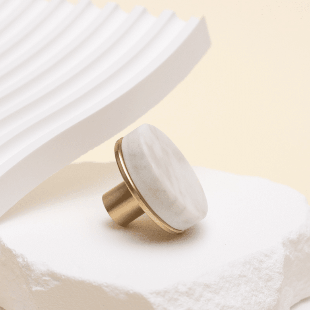 Parisknut, marmor 28 mm - Lindas Dekor Knott