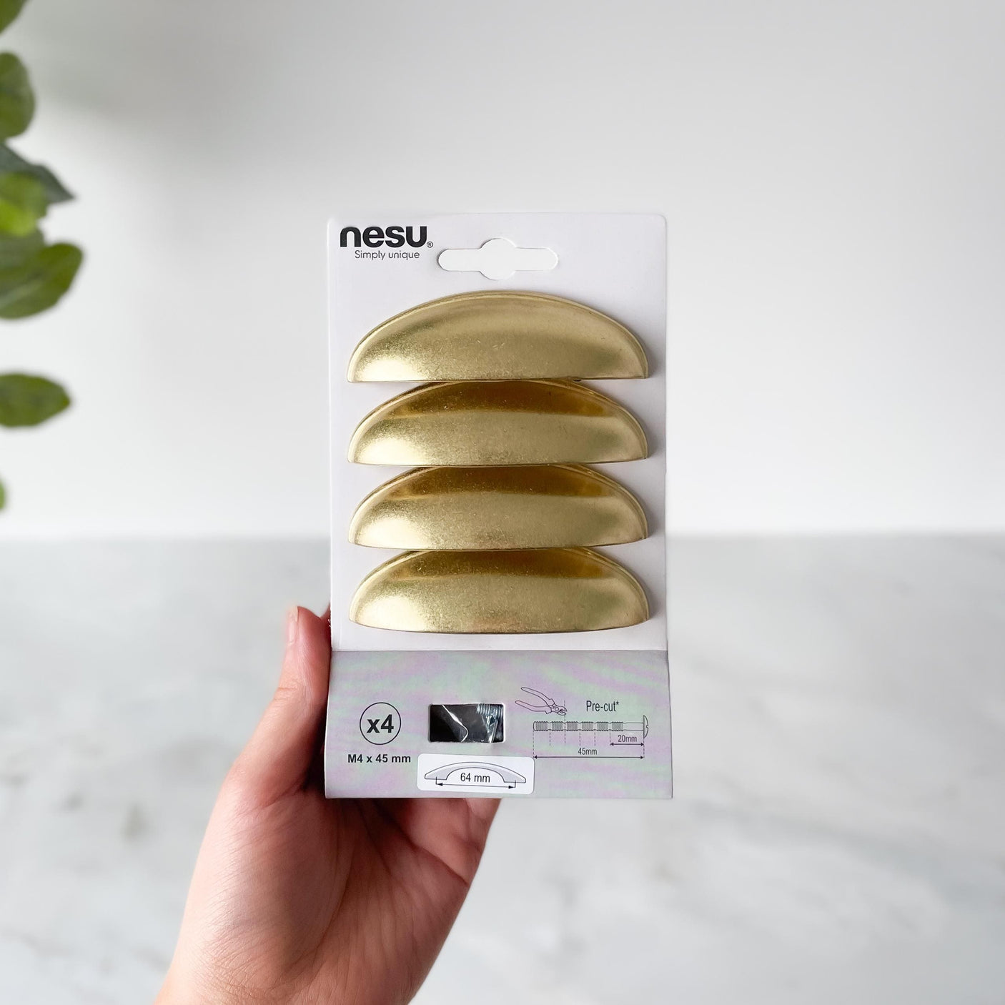 4-pk Shells inca gold håndtak