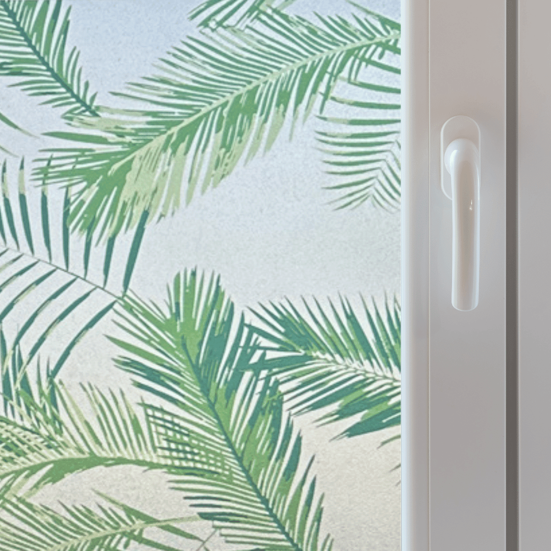 Static Premium Palme vindusfolie - Lindas Dekor