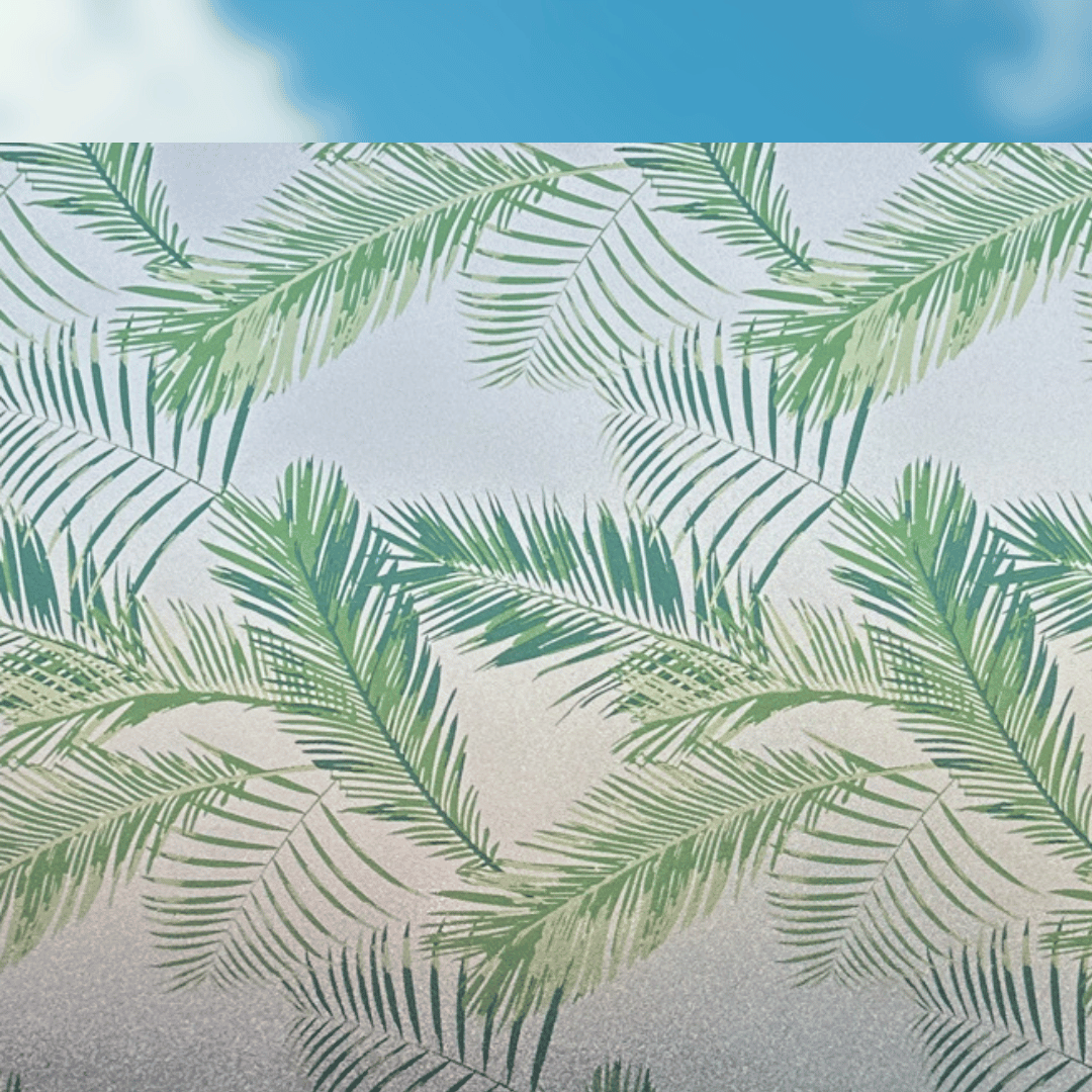 Static Premium Palme vindusfolie