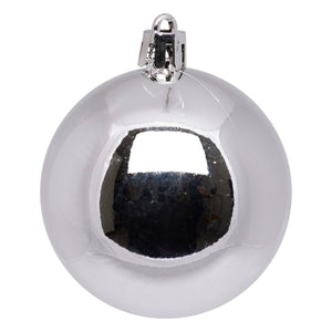 25-pk julekuler sølv 6 cm, sølvkule blank