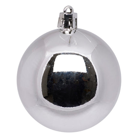 25-pk julekuler sølv 6 cm, sølvkule blank