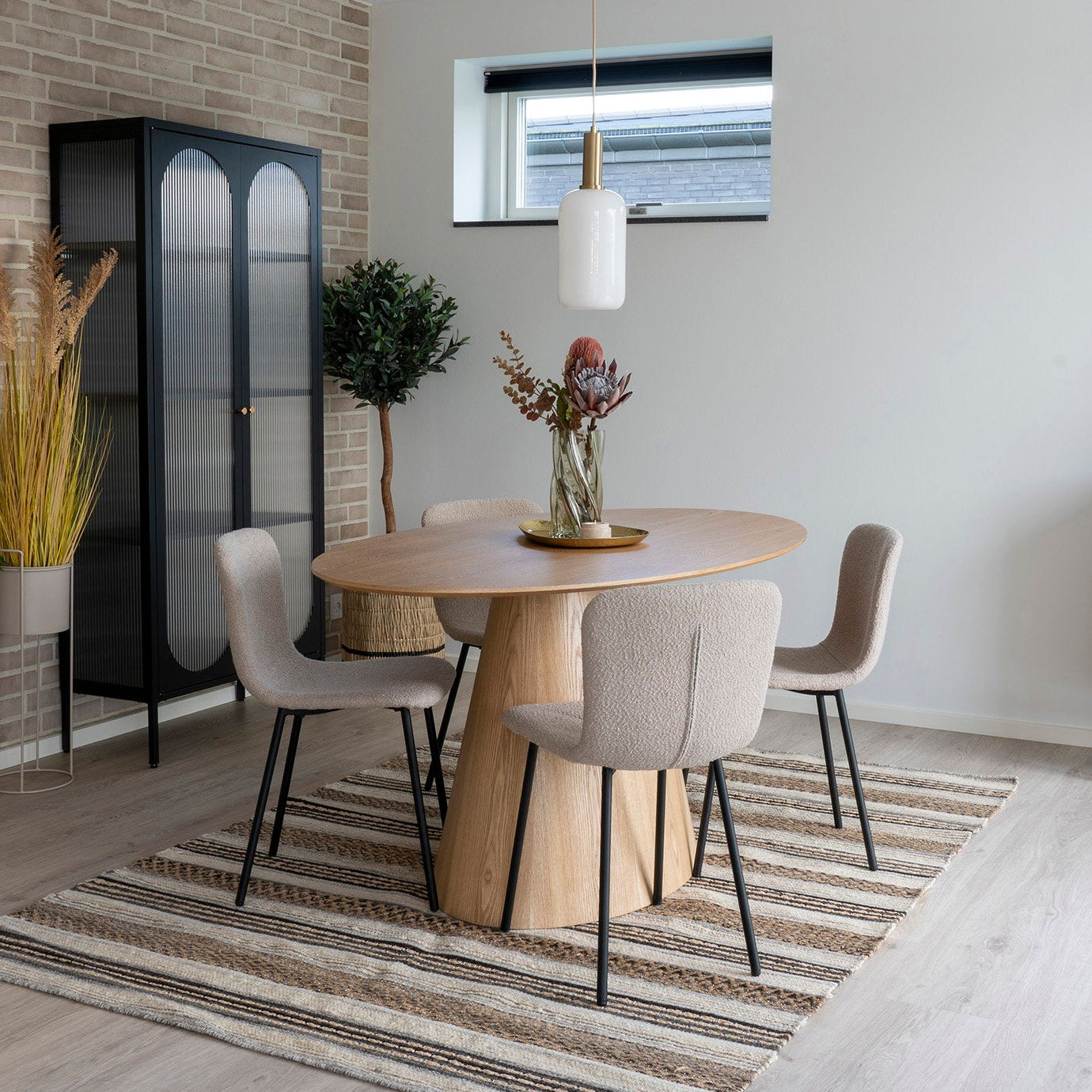 2-pk Halden spisestol beige
