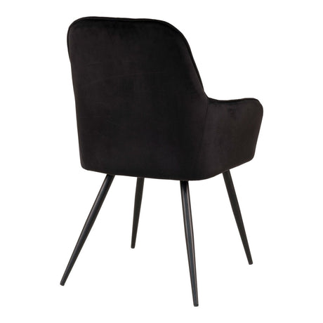 2-pk Harbo spisestol sort velur