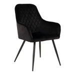 2-pk Harbo spisestol sort velur
