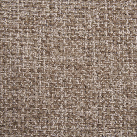 Detaljbilde av bouclé-stoff i brun farge brukt på Melilla spisestol