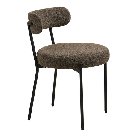 Badalona spisestol boulcé brun med myk tekstur