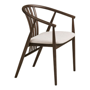 House Nordic Agustin smoked/sand spisestol
