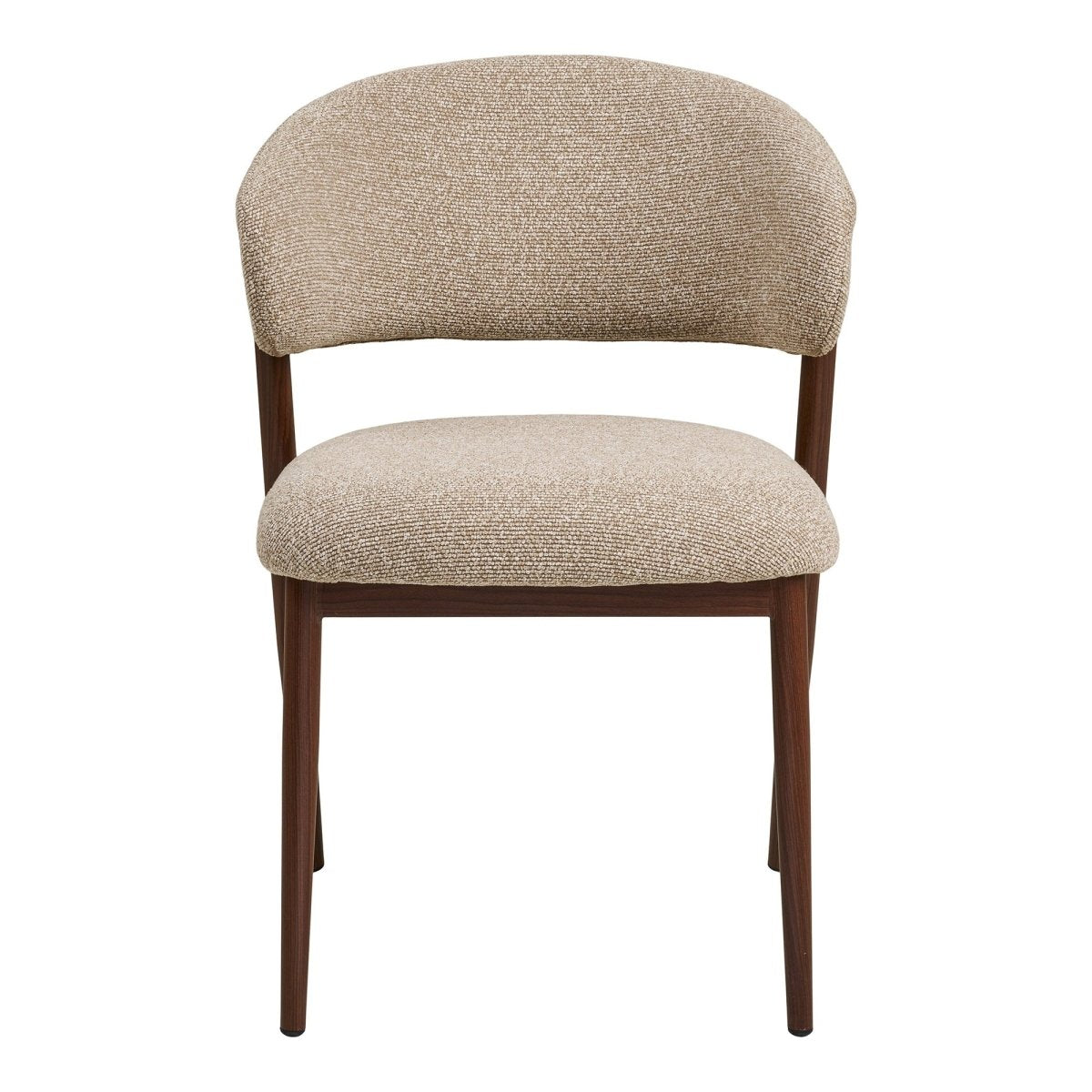 2-pk Cavi spisestol sand/valnøttfarget