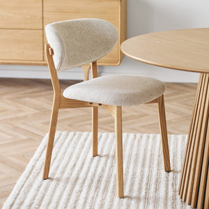 2-pk Dunkirk spisestol natur/beige