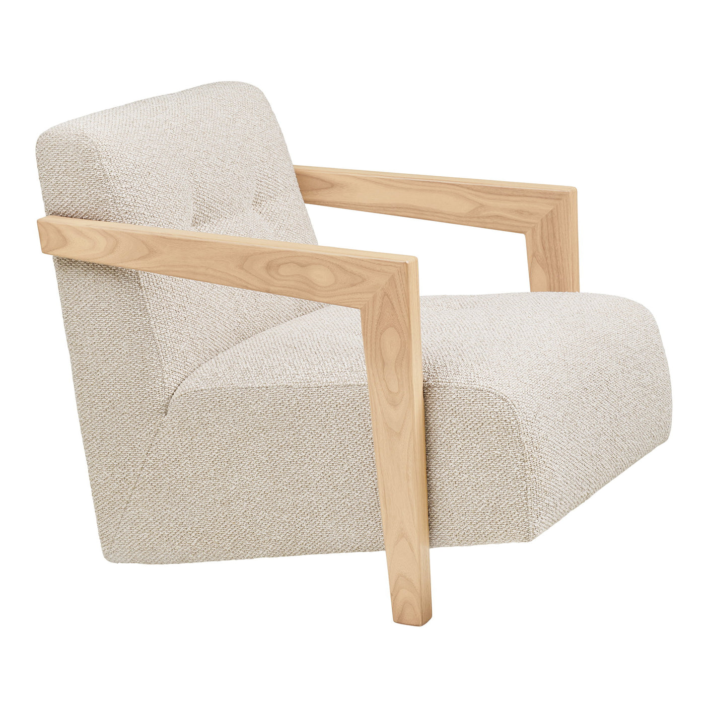 Caracas loungestol beige – setehøyde 41 cm