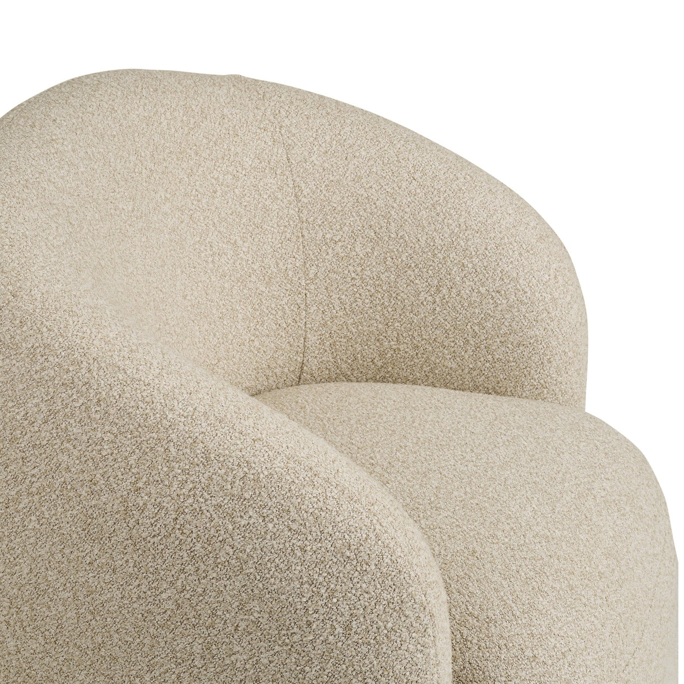Svingbar Hawkes loungestol i sand – matcher Hawkes 2,5-seters sofa
