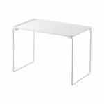 Sammenleggbar stablehylle hvit 40,9 x 24 x 28 cm