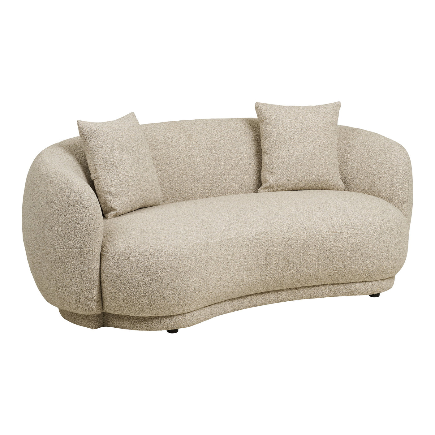 Sandfarget 2,5-seters sofa med 2 puter – Hawkes fra House Nordic