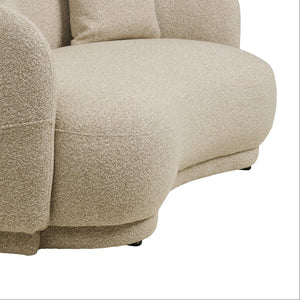 Hawkes sofa 190x96x74 cm i sand – setehøyde 44 cm
