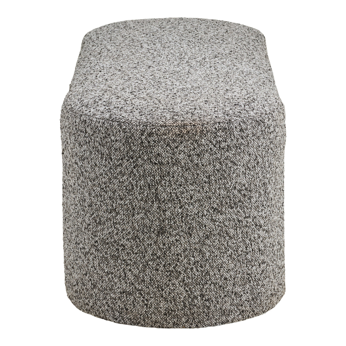 Westport benk bouclé sort og hvit 120x45x44 cm - bilde 4