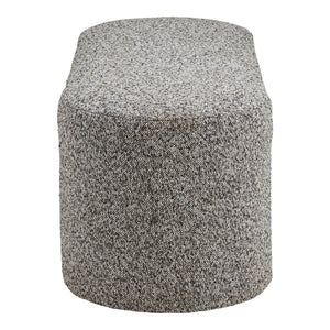 Westport benk bouclé sort og hvit 120x45x44 cm - bilde 4