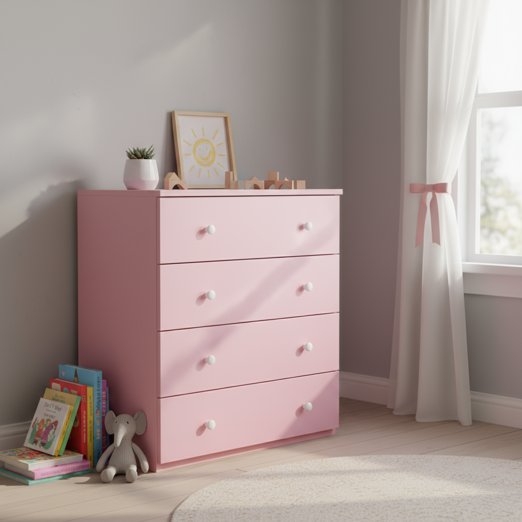 Uni matt babyrosa kontaktplast