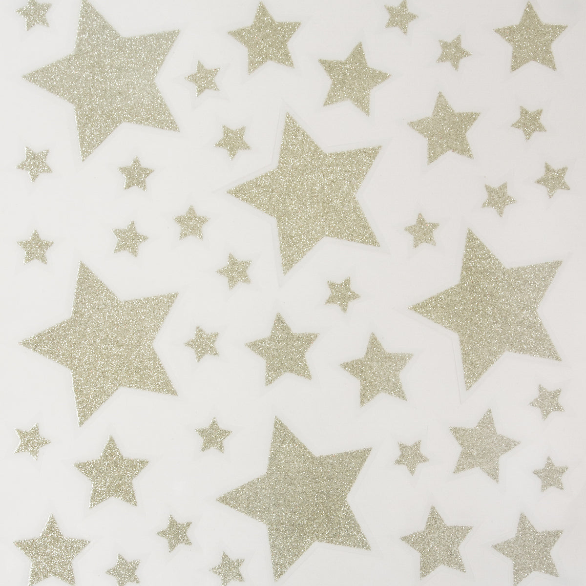 Vinduspynt stjerner med glitter champagne og rød 2-pk 30 x 32 cm, ark med champagnefargede stjerner