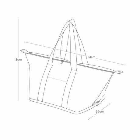 Kjølebag sort 51 x 18 cm - Lindas Dekor