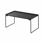 Sammenleggbar stablehylle sort 40,9 x 24 x 19 cm