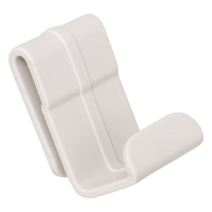 Uttrekkbar skaporganiser 2 etasjer beige 34 cm, kroken på siden