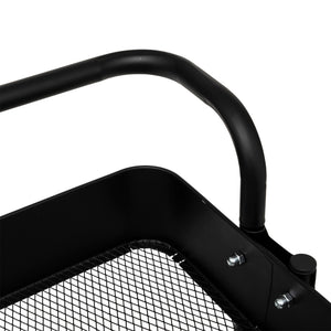 Rullevogn Black Edition 3 hyller sort 86 cm, nærbilde av en hylle