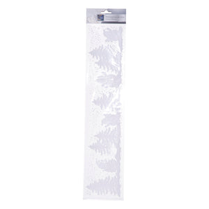 Julebanner stickers hvit 3 design 58 cm, bannerne i pakken