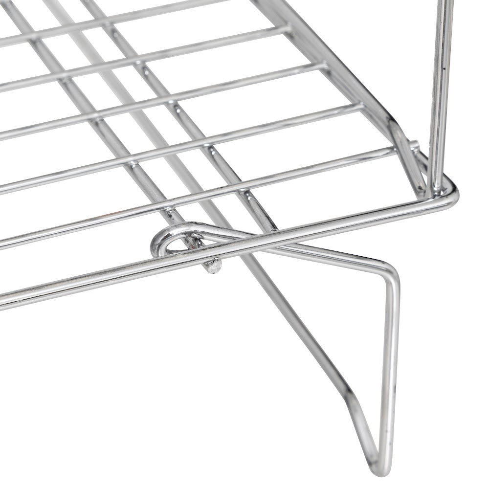 Stekeplate i forkrommet stål, 40 x 25 cm