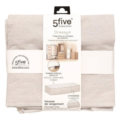 5five Simply Smart Dressy+ oppbevaringsboks under seng beige i original emballasje