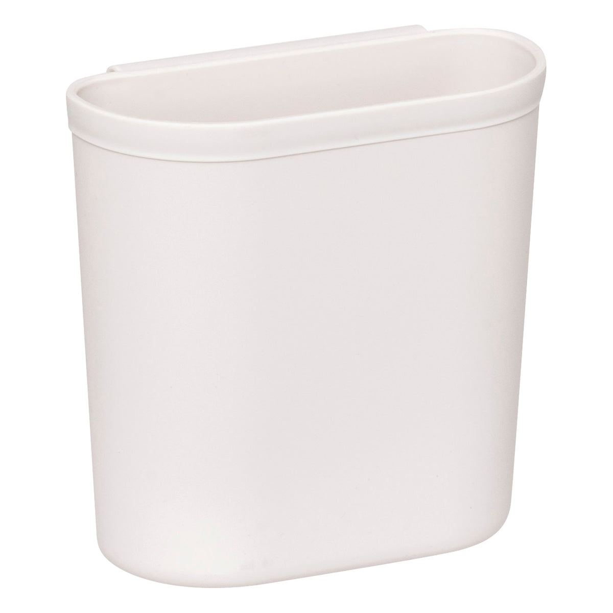 Uttrekkbar skaporganiser 2 etasjer beige 34 cm, kurven sett fra siden