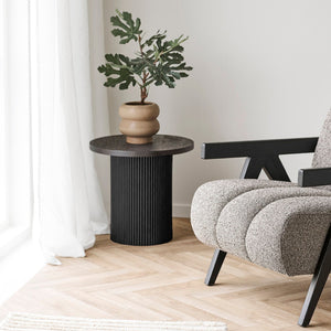 Boavista sidebord mørk brun ø48 cm