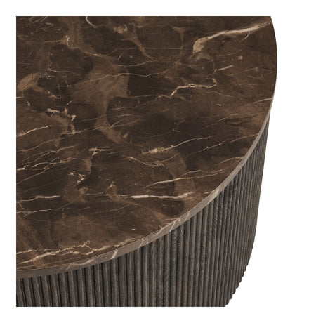 Rota sofabord rund, mørk brun ø80 cm