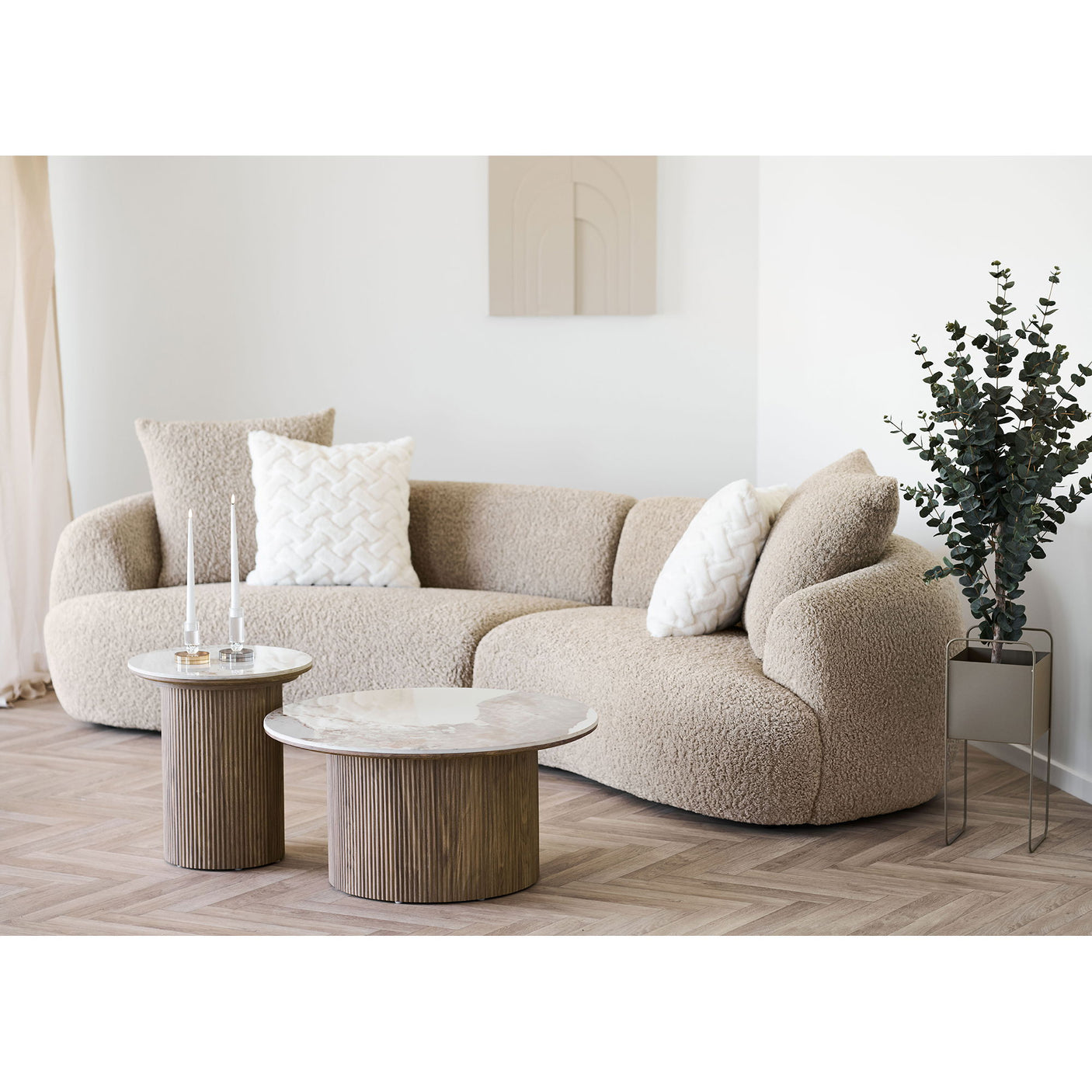 House Nordic Athens sofabord ø80 cm
