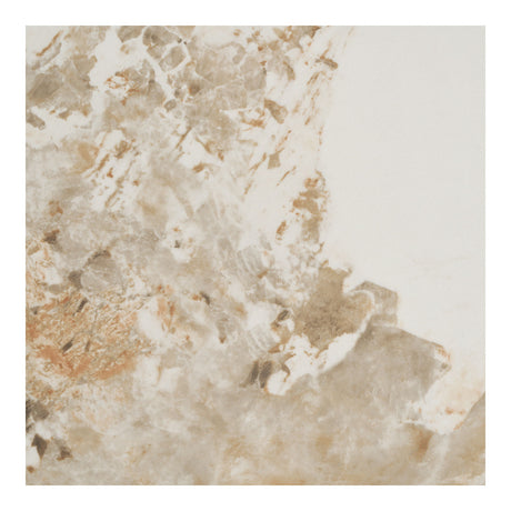 Athens sofabord hvit/mørk brun ø80 cm - eksklusivt design House Nordic
