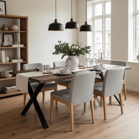 Toulon spisebord røkt eik 300 cm - Lindas Dekor Spisebord